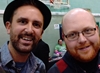 Nathan Head and his friend Martin at Wales Comic Con